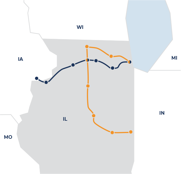 RMTD regional travel, southern and western routes